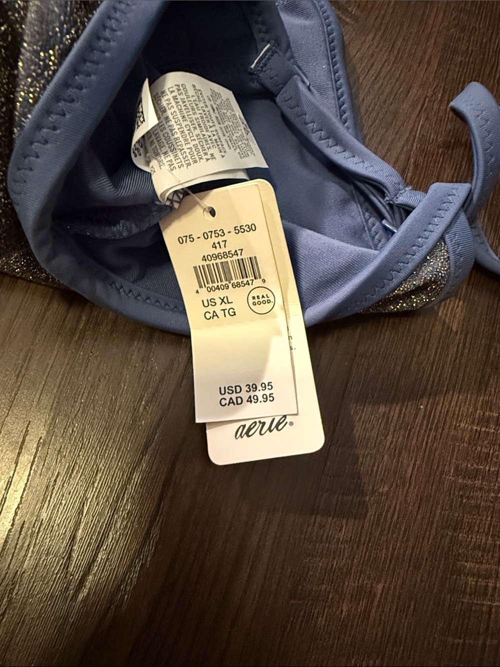 aerie Shimmery Bikini Top - Picture 4 of 4